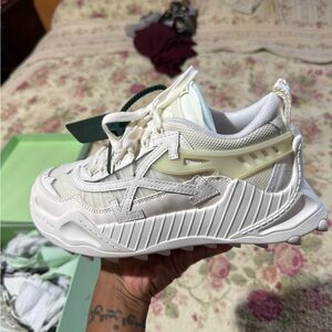 Off-White White and Cream Women's Sneakers
